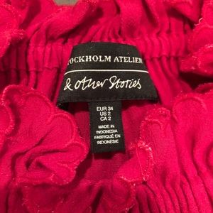 & Other Stories hot pink maxi dress, gently worn, size 2